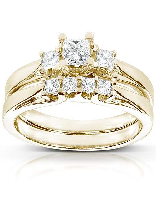 Kobelli Diamond Wedding Set 1/2 carat (ctw) in 14K White or Yellow Gold