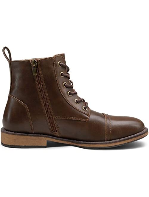 Vostey Men's Motorcycle Boots Business Casual Chukka Boot for Men