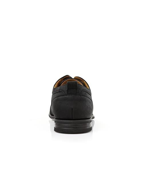 Ferro Aldo Blake MFA19628 Classsic Cap-Toe Lace-Up Leather Lined Round Toe Business Casual Dress Oxford Shoes