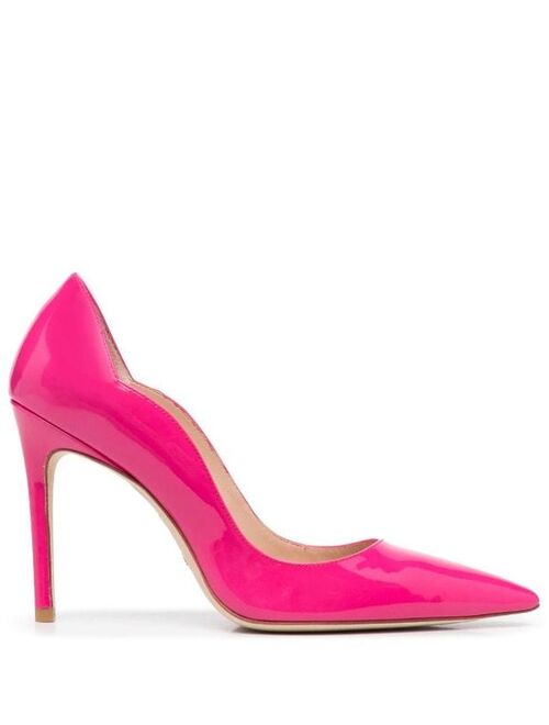 Stuart Weitzman patent pointed toe pumps