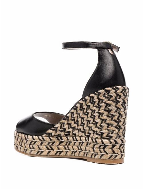 Stuart Weitzman woven wedge sandals