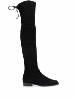 Suede Lowland over-the-knee boots