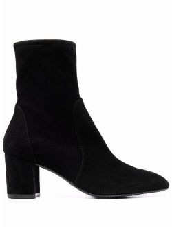 Suede Sock-style Highland Bootie