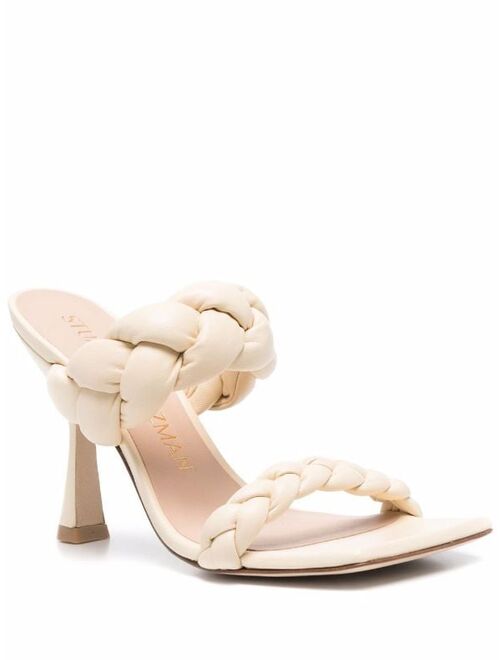 Stuart Weitzman braided strap mules