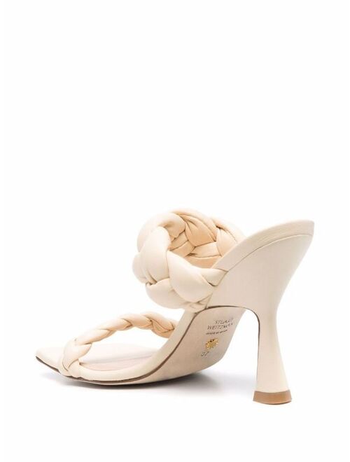 Stuart Weitzman braided strap mules