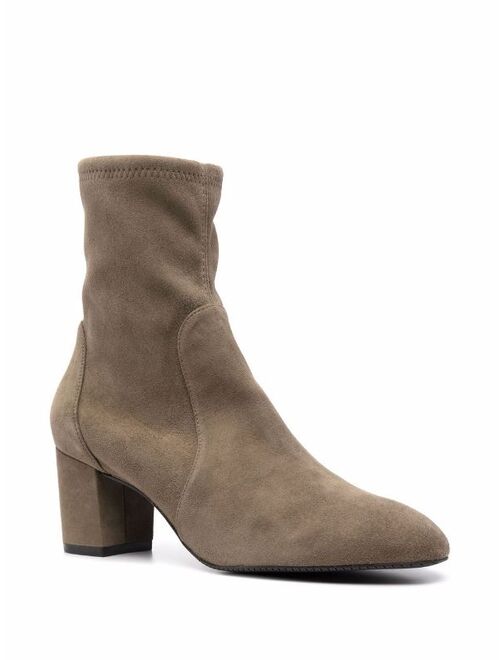 Stuart Weitzman sock-style suede boots