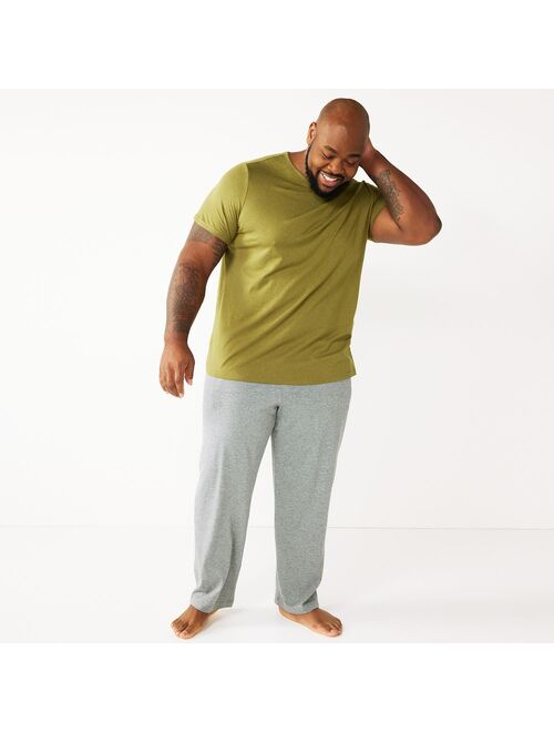 Big & Tall Sonoma Goods For Life® Crewneck Tee & Sleep Pants Set