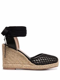 braided-detail wedge espadrilles