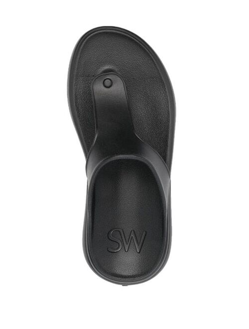 Stuart Weitzman open toe flip flops