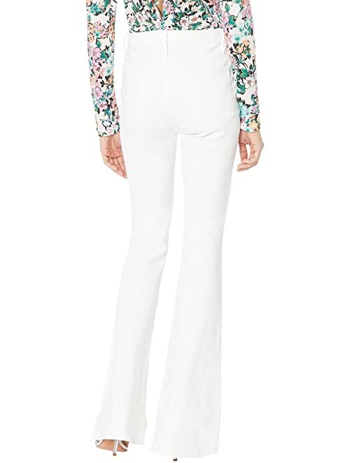Hudson Jeans Holly High-Rise Flare in White Horse