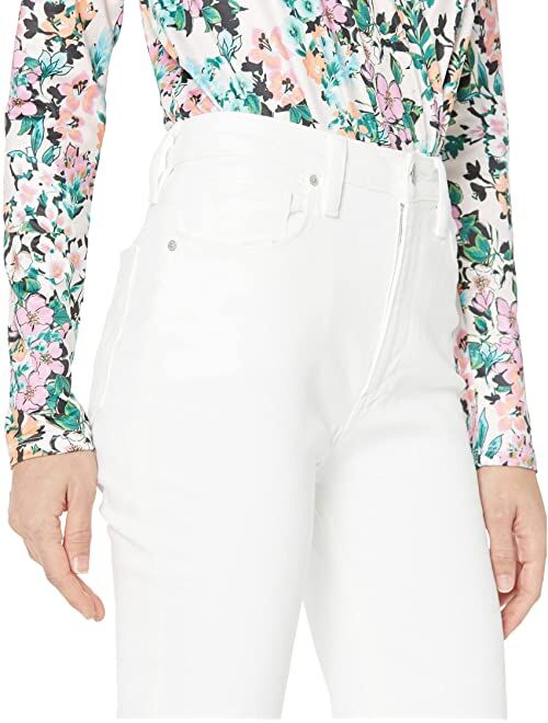 Hudson Jeans Holly High-Rise Flare in White Horse