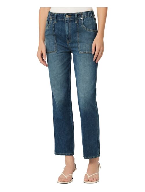 Hudson Jeans Women's Remi Straight-Leg Elastic-Waist Ankle Jeans