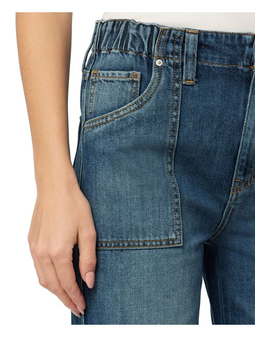Hudson Jeans Women's Remi Straight-Leg Elastic-Waist Ankle Jeans