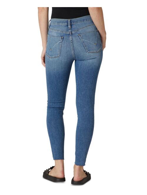 Hudson Jeans Barbara High-Rise Frayed-Hem Ankle Skinny Jeans