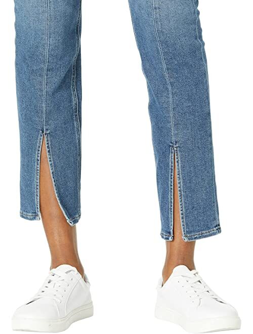 Hudson Jeans Barbara High-Waisted Straight Ankle Spliced Hem in All Night