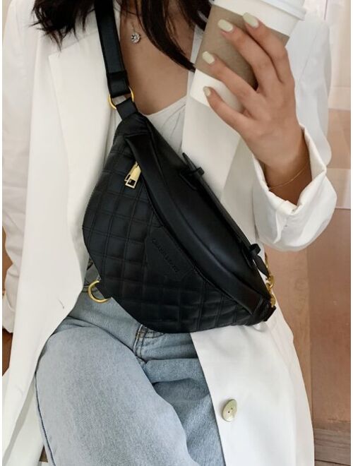 Shein Quilted Chain Fanny Pack