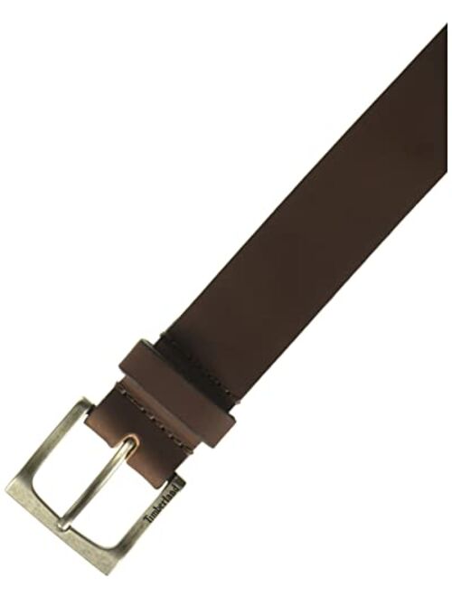 Timberland Men's B75397 Genuine Brown Leather Belt