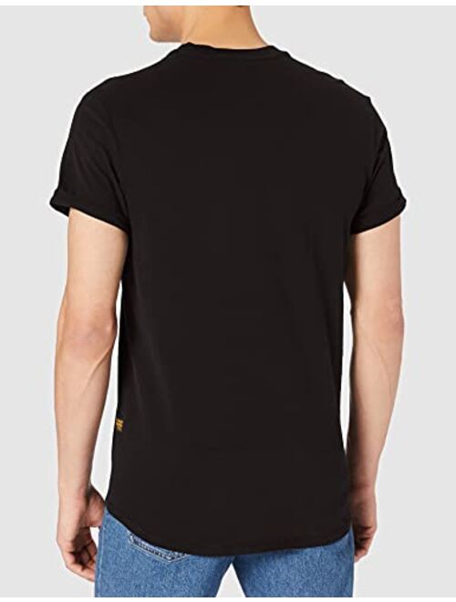 G-Star Raw Men's Crewneck Logo Lash Soft Cotton Short Sleeve T-Shirt