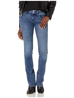 Women's Beth Mid Rise, Baby Bootcut Jean with Back Flap Pockets Rp