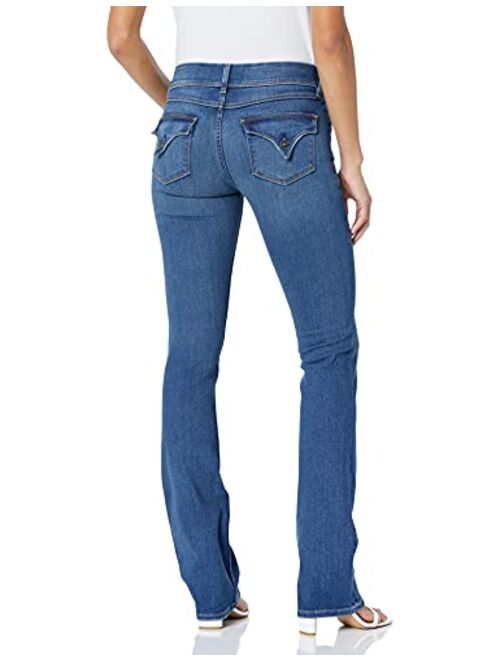 HUDSON Women's Beth Mid Rise, Baby Bootcut Jean with Back Flap Pockets Rp