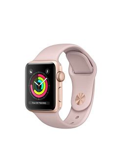 Watch Series 3 (GPS   Cellular, 42MM) - Gold Aluminum Case with Pink Sand Sport Band (Renewed)