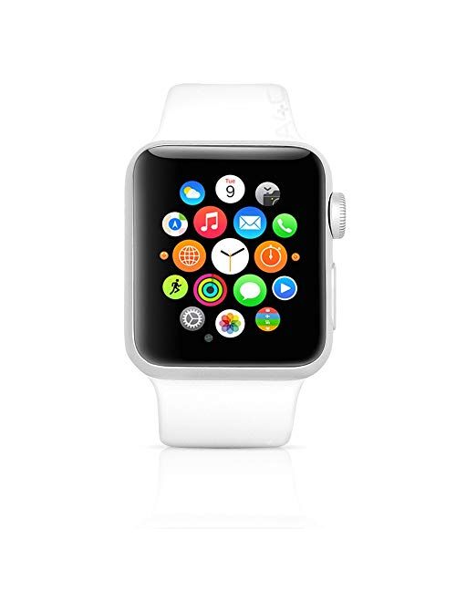 Apple Watch Series 3 (GPS + Cellular, 42MM) - Silver Aluminum Case with White Sport Band (Renewed)