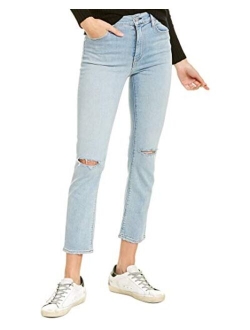 Women's Barbara High Rise Straight Leg Crop Jean