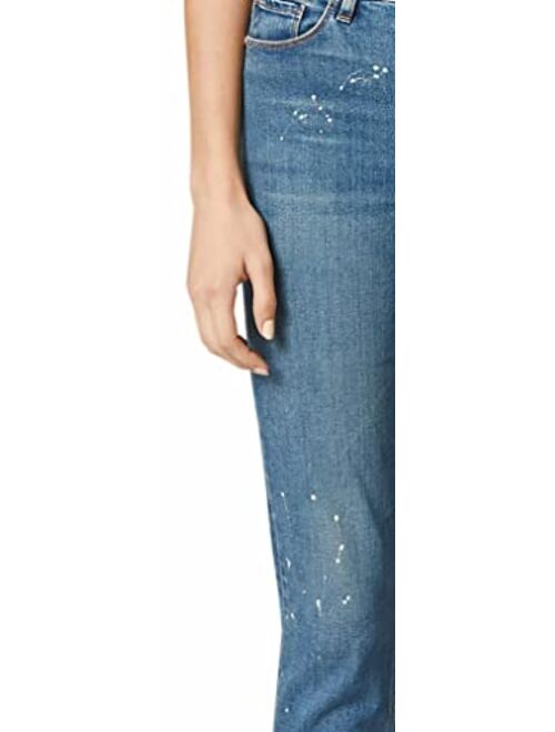 HUDSON Women's Barbara High Rise Straight Leg Crop Jean