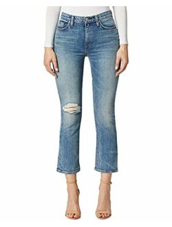 Jeans Holly High-Rise Cropped Bootcut Jeans in Planetoid