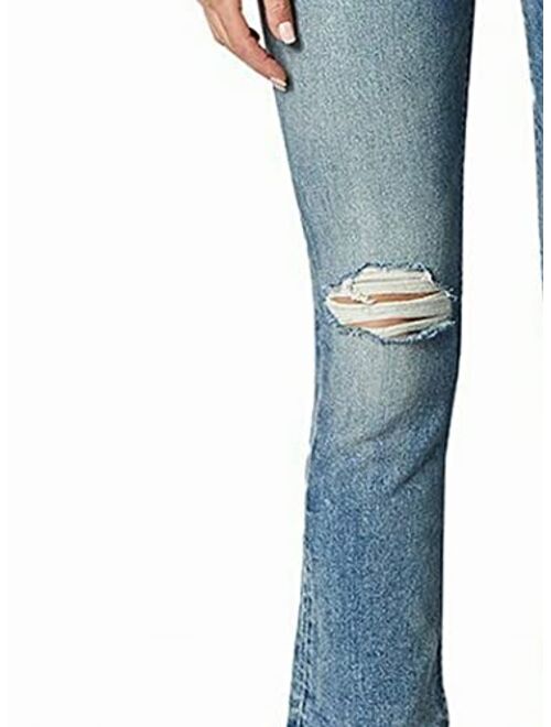 HUDSON Jeans Holly High-Rise Cropped Bootcut Jeans in Planetoid