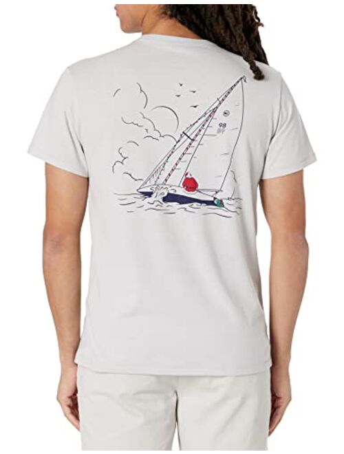 vineyard vines Men's Short-Sleeve Santa Skipper Dunes T-Shirt