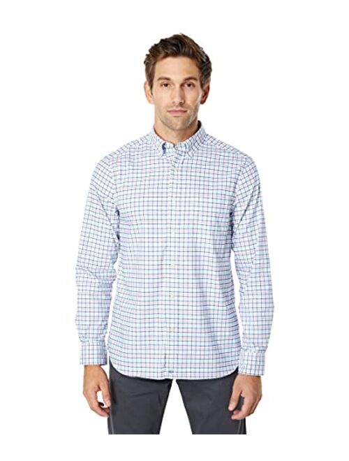 vineyard vines Men's Classic Fit Tattersall On-The-Go Brrr Button Down Shirt