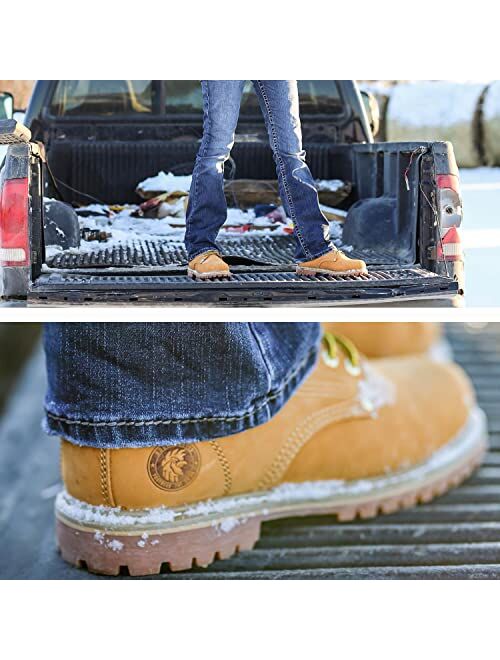 ROCKROOSTER Underwood Electrical Hazard Work Boots for Men, 6 inch 100% Nubuck Leather, Comfort and Slip-Resistant Construction Boots