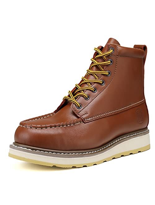 HANDPOINT Men's SureTrack 6" Leather Soft Toe Brown Work Boot 84994