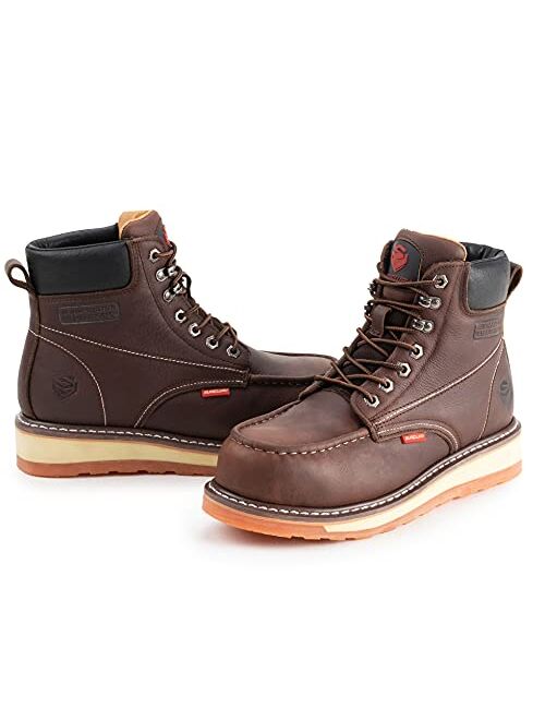 Sureway Work Boots SUREWAY In Mens Soft/Steel Toe Wedge Work