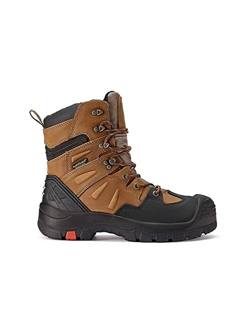 ROCKROOSTER Woodland - Men's Waterproof Work Boots for Landscaping, Maintenance, Transportation and Utilities, Composite Toe, EH AK869
