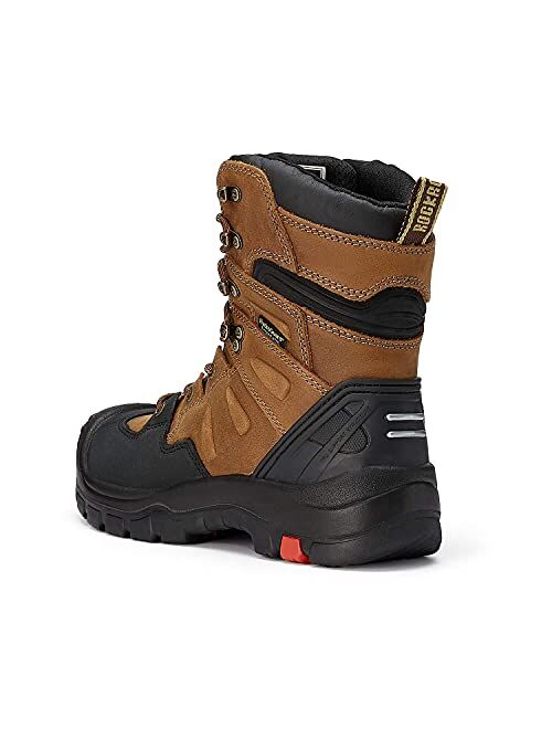 ROCKROOSTER Woodland - Men's Waterproof Work Boots for Landscaping, Maintenance, Transportation and Utilities, Composite Toe, EH AK869