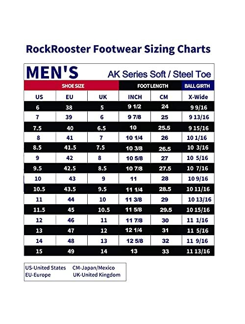 ROCKROOSTER Work Boots for Men, 6" Soft Toe, Slip On Safety Oiled Leather Shoes, Static Dissipative, Breathable, Quick Dry AK227NT