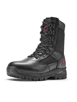VEGA - Men's military and Tactical Boots for men, 8 Inches Lightweight Combat Outdoor Rubber Outsole Boots