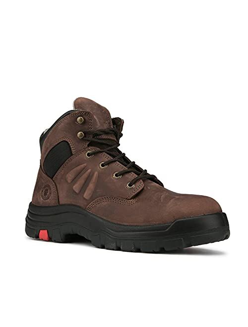 Buy ROCKROOSTER Soft Toe Work Boots for Men, Arch Support, Rubber Sole