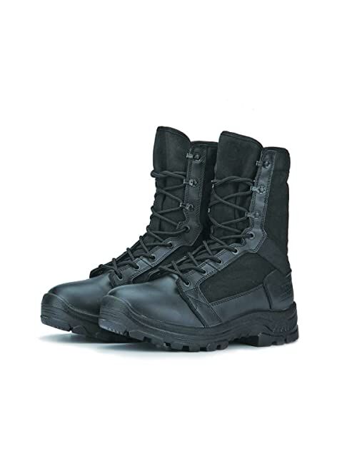 ROCKROOSTER Men‘s 8 inch Tactical Military Combat Swat Desert Boots Hiking BootsTrekking Backpacking Outdoor Work Boots