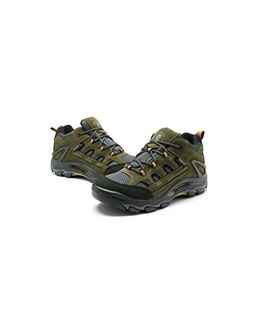 ROCKROOSTER Men's Waterproof Hiking Boots Lightweight Mid Ankle Trekking Backpacking Outdoor Tactical Combat Mountaineering Boots
