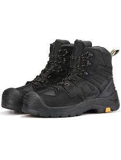 6" Waterproof Composite Toe work Safety Protective Shoes Industrial Mining Boots Construction Outdoor Hiking Trekking Leather Boots Casual Sports Shoes Water