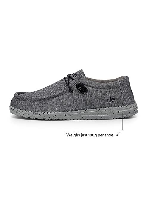 Hey Dude Men's Wally Multiple Colors | Men’s Shoes | Men's Lace Up Loafers | Comfortable & Light-Weight
