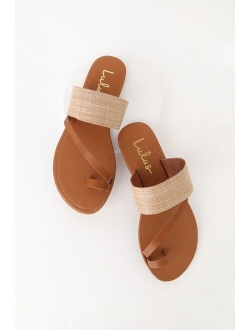 Avena White Flat Sandals