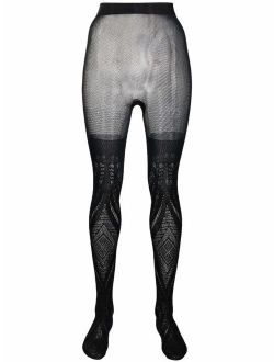 Ajour fishnet tights For Women