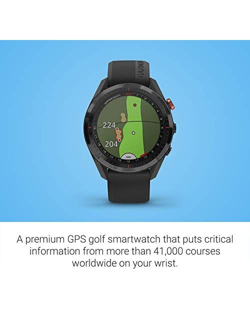 Garmin Approach S62, Premium Golf GPS Watch, Built-in Virtual Caddie, Mapping and Full Color Screen, Black (010-02200-00)