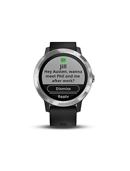 Smartwatch GARMIN Vivoactive 3 1,2in GPS Waterproof 5 ATM Glonass Black Stainless Steel (Renewed)