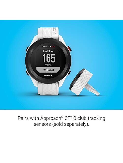 Garmin Approach S12, Easy-to-Use GPS Golf Watch, 42k+ Preloaded Courses, White, 010-02472-02