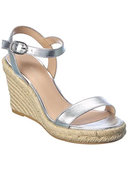 Stuart Weitzman Teddi Leather Wedge Sandal